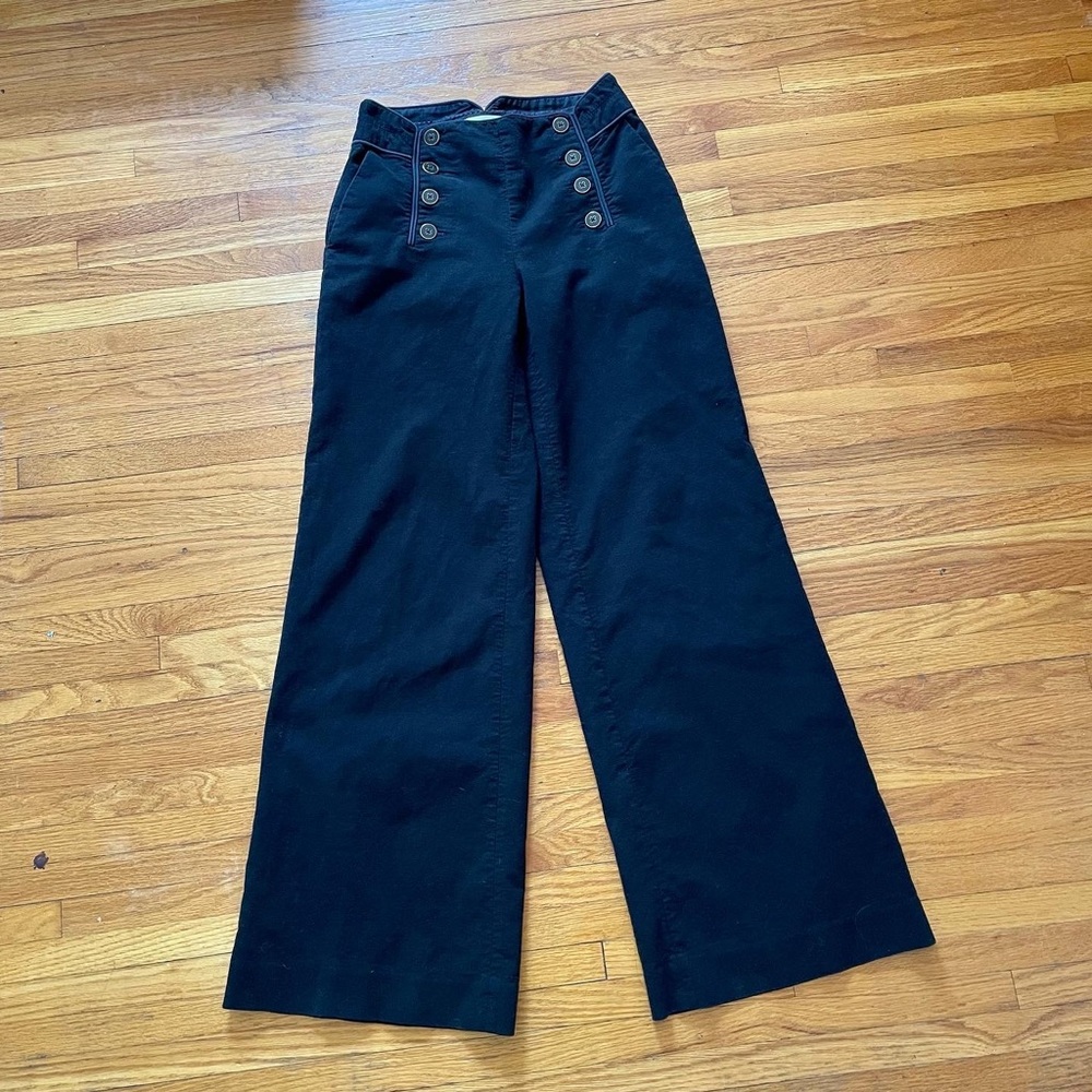 Anthropologie Elevenses high-waisted wide leg pants